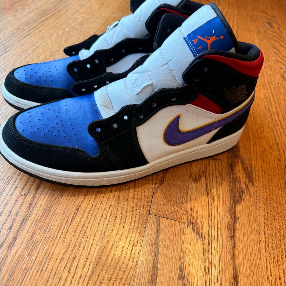 Air Jordan 1 Mid Multicolor Sneakers mens 11